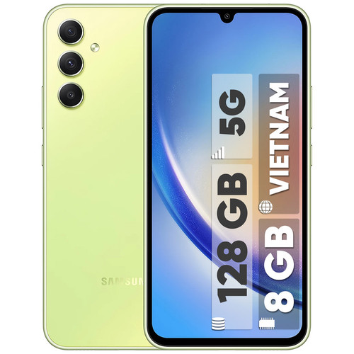 گوشی موبایل سامسونگ مدل Galaxy A34 5G دو سیم کارت ظرفیت 128 گیگابایت و رم 8 گیگابایت به همراه شارژر سامسونگ - ویتنام