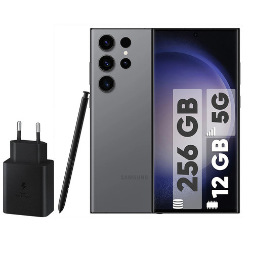 گوشی موبایل سامسونگ مدل Galaxy S23 Ultra دو سیم کارت ظرفیت 256 گیگابایت و رم 12 گیگابایت به همراه شارژر 45 وات سامسونگ - ویتنام