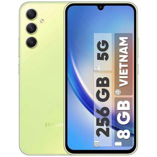گوشی موبایل سامسونگ مدل Galaxy A34 5G دو سیم کارت ظرفیت 256 گیگابایت و رم 8 گیگابایت به همراه شارژر سامسونگ - ویتنام
