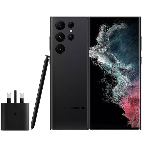 گوشی موبایل سامسونگ مدل Galaxy S22 Ultra 5G دو سیم کارت ظرفیت 256 گیگابایت و رم 12 گیگابایت نسخه اسنپدراگون به همراه شارژر سامسونگ