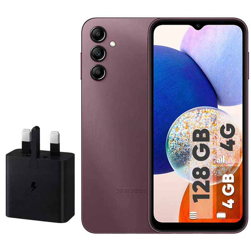 گوشی موبایل سامسونگ مدل Galaxy A14 دو سیم کارت ظرفیت 128 گیگابایت و رم 4 گیگابایت به همراه شارژر سامسونگ - ویتنام